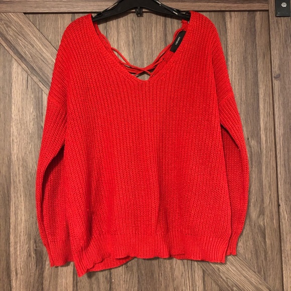 🌷2 for 35🌷Lace Up Back Sweater